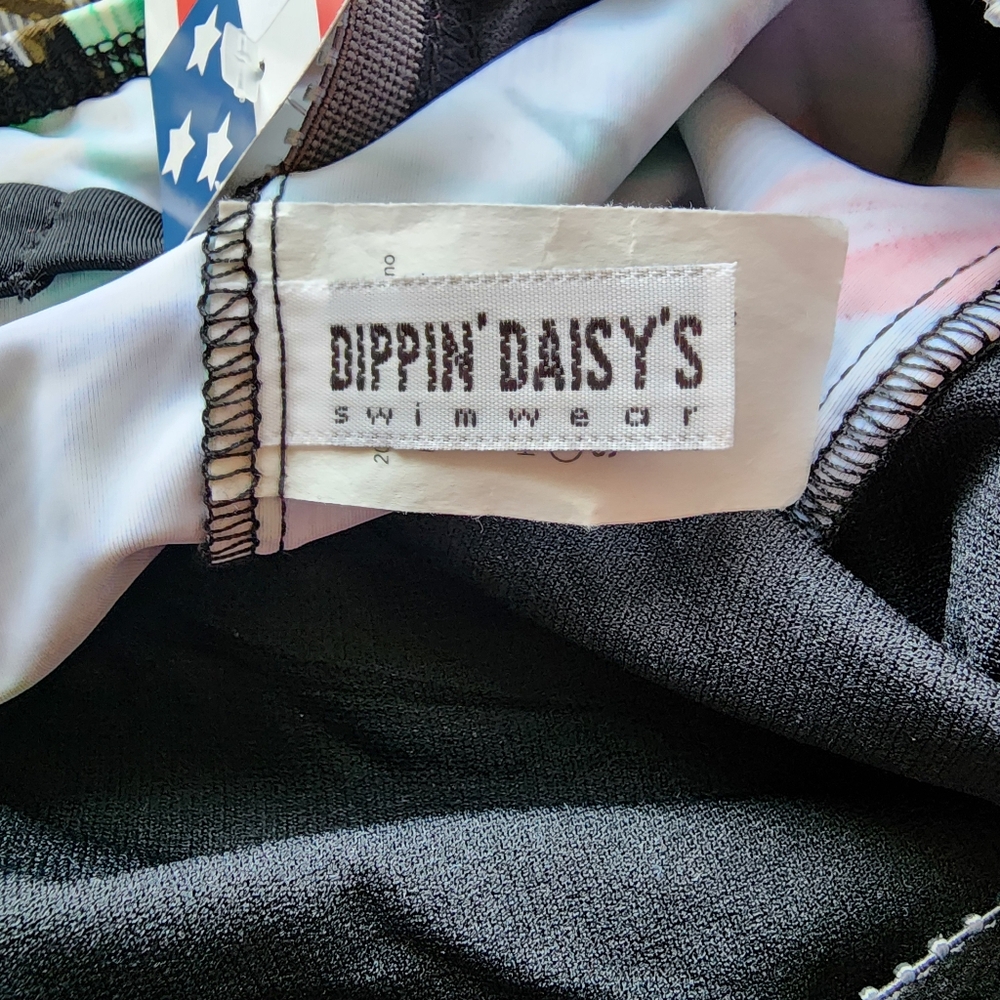 Dippin Daisy's swim suit one piece floral padded cups adjustable straps sz 18w - Picture 11 of 14